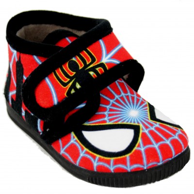 Vulcabicha 1070 - Spiderman Kids Boot With Textile Adhesive Slippers