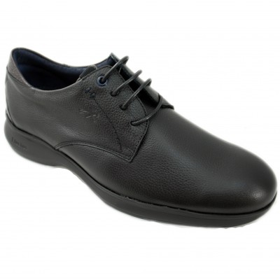 Fluchos F1330 - Classic Shoes With Black Laces In Smooth Leather Removable Insole