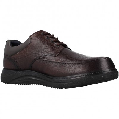 Fluchos F1310 - Men's Leather Dress Shoes Dark Brown Lace Up Rubber Sole