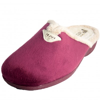Vulcabicha 2739 - Woman House Slippers with Smooth Heel Maroon