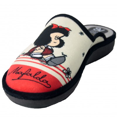 Salvi Confort 01T-491 - Girl's Home Slippers Red Bow No Cartoon Series