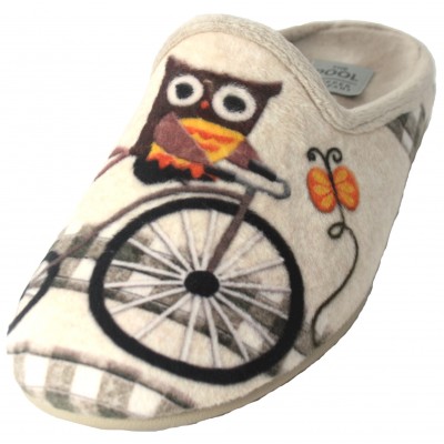 The Pool 550/13 - Slippers With Removable Owl Set Insole