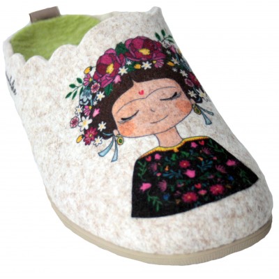 Cuque 5570 - Slippers Woman Flors Pies So I Love You If I Have Wings To Fly
