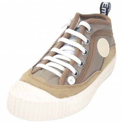 Duuo 308052 - Zapatos Casual Marrón Con Cordones Elásticos