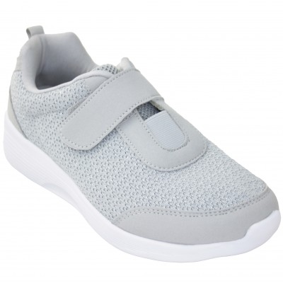 Doctor Cutillas 39504 - Sabatilles Esportives Per a Dona En Gris Platejat amb Tancament Adhesiu Tèxtil