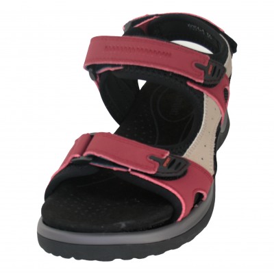 Alviflex 9051 - Sports Sandals With Velcro Wide Last Color Red