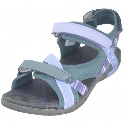 Chiruca Polinesia05 - Women's Trekking Sandals With Gray And Lilac Velcros