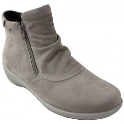 G Comfort P-9521 - Women's Marron Suede Waterproof Bootie With Removable Insole