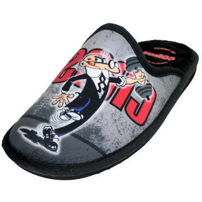 Gomus 6636 - Men's New Home Slippers Special Parquet Mortadelo And Filemón