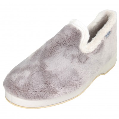 Gomus Muro 4602 - Classic Comfortable Soft Home Slippers Plain Blue With Voraviu Pink, Mustard, Stone and Dark Gray
