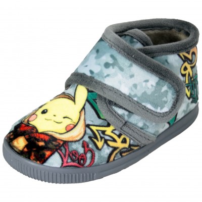 Vulcabicha 1040 Picachu - Sabatilles De Estar Per Casa Nens i Nenes Bota Adhesiu Téxtil Amb Picachu