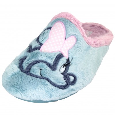 VulcaBicha 2355 - Slippers for Women Girls Blue and Pink Minnie Mouse Removable Insole