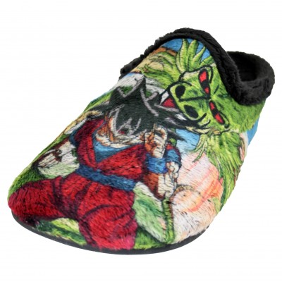 VulcaBicha 1827 - Home Slippers Man Boy Famous Super Warrior With Dragon Background