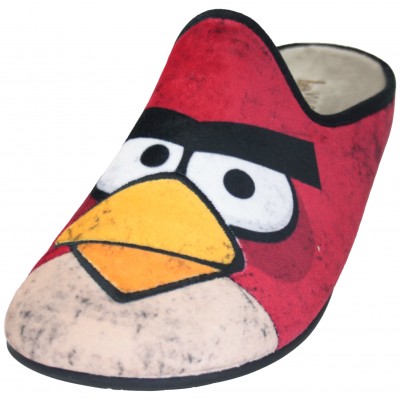 Vulcabicha 1843 - Home Slippers Man Boy Cartoons Video Games Angry Birds Red Bird
