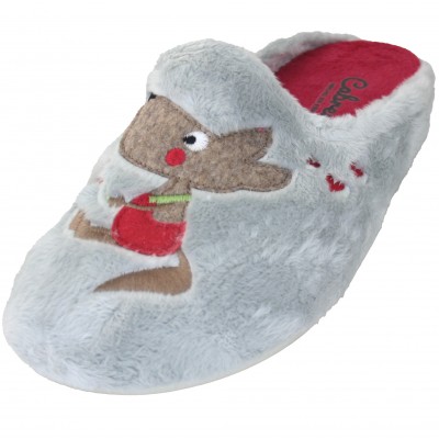 Cabrera 3146 - Home Slippers Woman Girl Wolf Woman Flower In The Red Hood Removable Insole