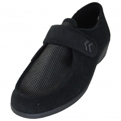 Doctor Cutillas 797 - Zapatos Zapatillas Para Mujer Anchas Suaves Con Parte Delantera Adaptable Lengueta Cosida Y Velcro