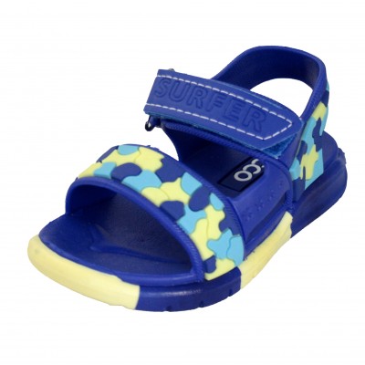 Chicco MIG - Pink Blue Children's Sandal for Pool Beach Printed Non-Slip Velcro Closure