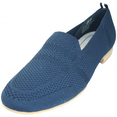 Jana 24266 - Mocasins Per Dona De Estiu De Teixit Transpirable Moldejable Còmodes En Blanc O Blau Marí