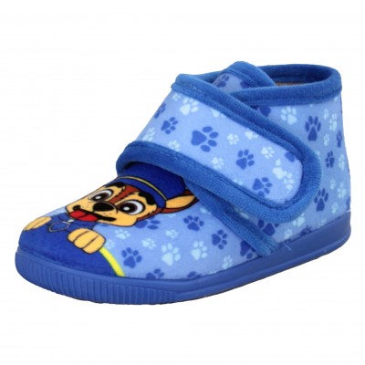 VulcaBicha 1050 - Closed Children's Slippers for Home with Police Dog from Television in Blue