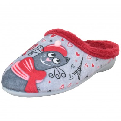 Vulcabicha 1289 Gato - Uncovered Youth Sneakers Removable Insole With Kittens in Love