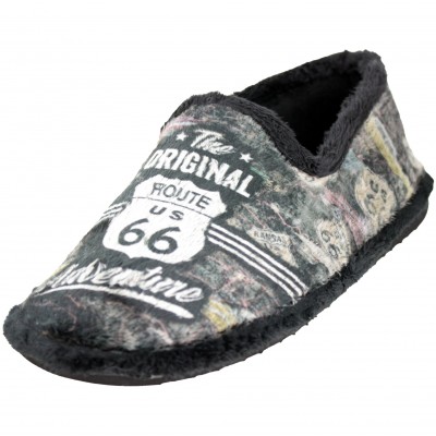 Gomus 6634 - Closed Winter Shoes For Men With Special Sole For Parquet Shield Route 66