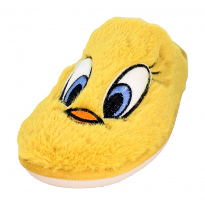 Gomus 6922 Pájaro - Slippers for Home Yellow Bird Television Very Soft Sole Special Parquet