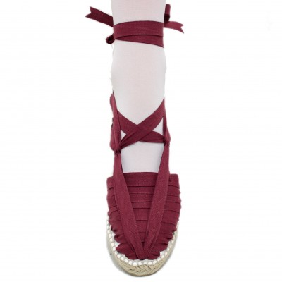 Espadrille Wedge High Pintxo Maroon