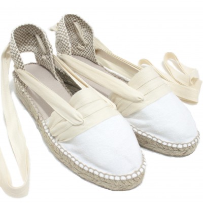 Mid Heel Espadrilles Tres Vetes Beig