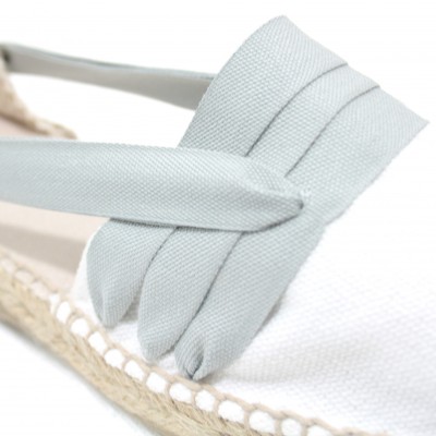 Mid Heel Espadrilles Tres Vetes Light Grey