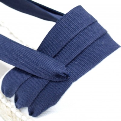 Mid Heel Espadrilles Tres Vetes Navy Blue