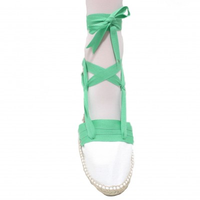 Mid Heel Espadrilles Tres Vetes Light Green