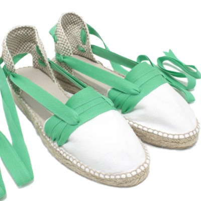 Mid Heel Espadrilles Tres Vetes Light Green