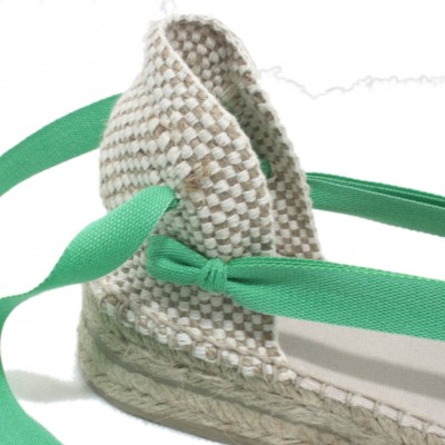 Mid Heel Espadrilles Tres Vetes Light Green