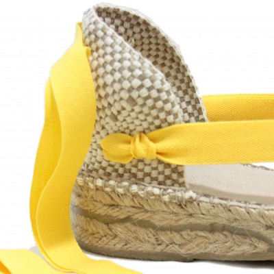 Mid Heel Espadrilles Tres Vetes Yellow