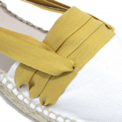 Mid Heel Espadrilles Tres Vetes Mustard