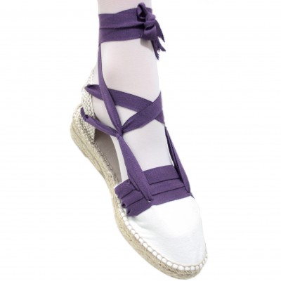 Mid Heel Espadrilles Tres Vetes Lilac