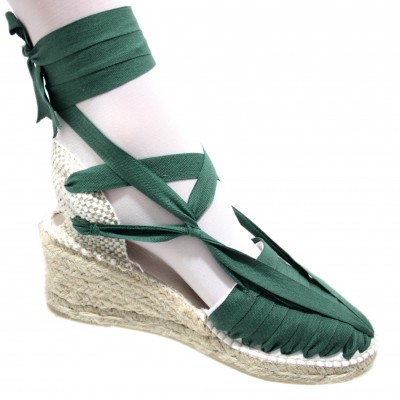 Heel Espadrilles Pintxo or Set Vetes Dark Green