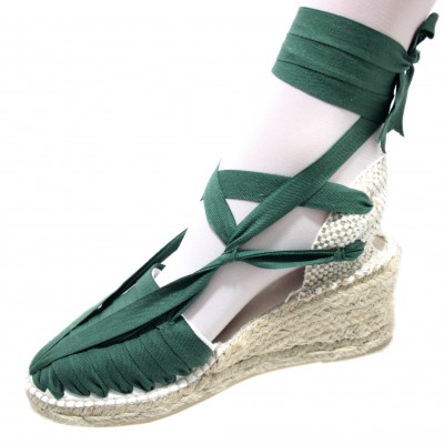 Heel Espadrilles Pintxo or Set Vetes Dark Green