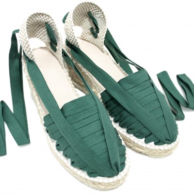 Heel Espadrilles Pintxo or Set Vetes Dark Green