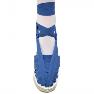 Heel Espadrilles Pintxo or Set Vetes Traditional Blue