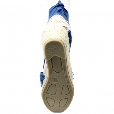 Heel Espadrilles Pintxo or Set Vetes Traditional Blue