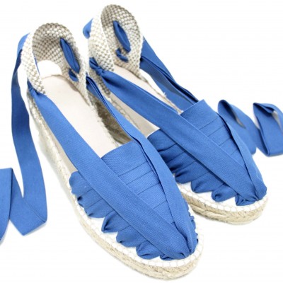 Heel Espadrilles Pintxo or Set Vetes Traditional Blue