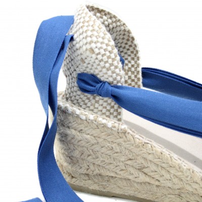 Heel Espadrilles Pintxo or Set Vetes Traditional Blue