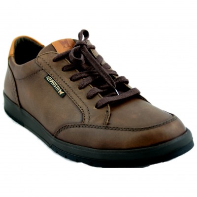 Mephisto Ludo - Brown Leather Shoes with Laces and Goretex System
